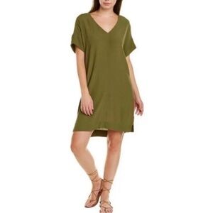 Madewell LARGE Novel Shift Dress Desert Olive Green M7047